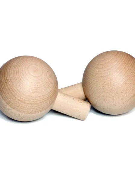 Kołki drewniane z kulą 120mm. Para.