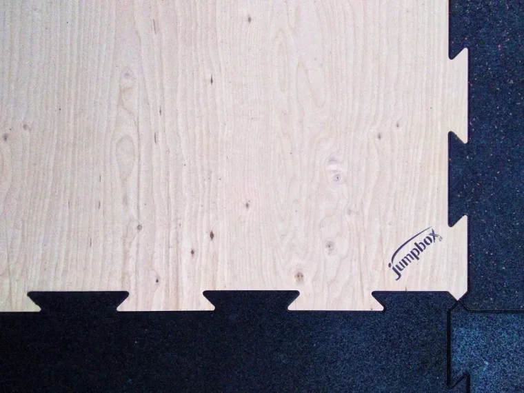 Podłoga podest na siłownie Puzzel drewniany