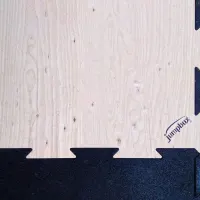 Podłoga podest na siłownie Puzzel drewniany
