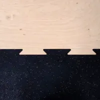 Podłoga podest na siłownie Puzzel drewniany